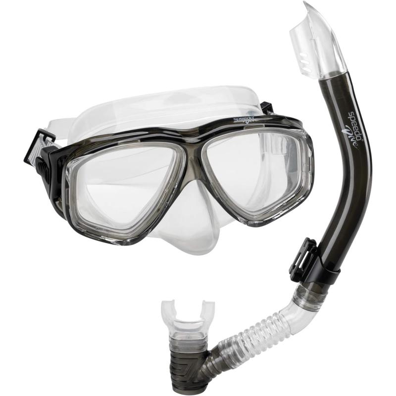 Speedo Adventure Swim Mask & Snorkel Set(grey Sioc) - Speedo Swimwear Sale