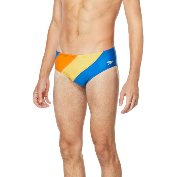 Speedo Mens Swimsuit Brief Endurance The One Vibrant Orange Block