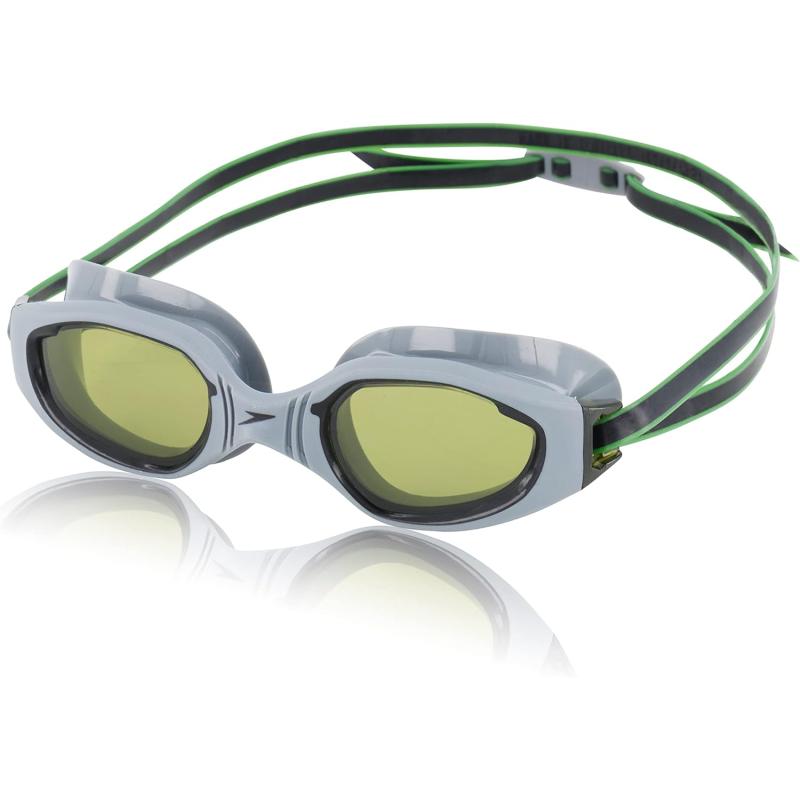 Speedo Unisex-Adult Swim Goggles Hydro Comfort(Monument/Emerald ...