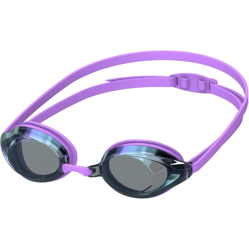 Speedo Unisex-Adult Swim Goggles Mirrored Vanquisher 2.0(Tlat Purple ...