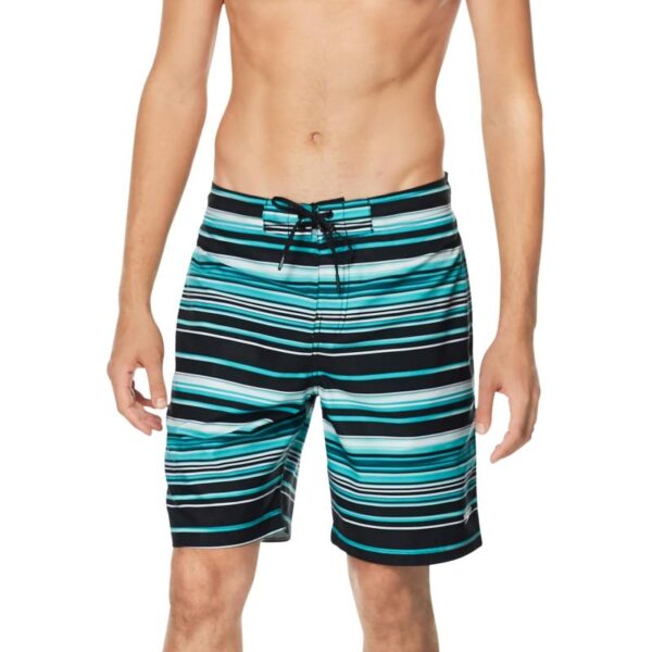 Speedo Men’s Swim Trunk Knee Length Boardshort Bondi Striped(Pureview ...