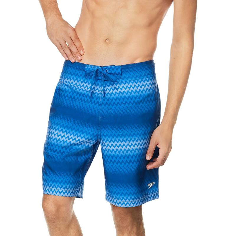 Speedo Men’s Swim Trunk Knee Length Boardshort Bondi Striped(Zig Zag ...