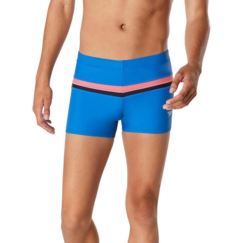 Speedo Men’s Swimsuit Square Leg Eco Flex Beachstar(Dot Burst Naval ...