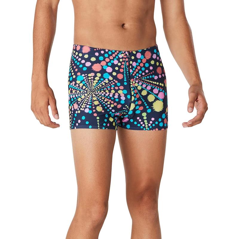 Speedo Men’s Swimsuit Square Leg Eco Flex Beachstar(Dot Burst Naval ...