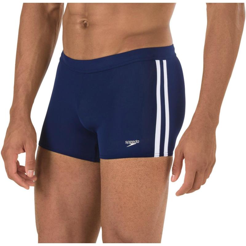 Speedo Men’s Swimsuit Square Leg Splice(speedo Navy) - Speedo Swimwear Sale