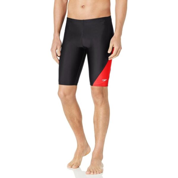 Speedo Mens Swimsuit Jammer Powerflex Eco Revolve Splice Team Colors