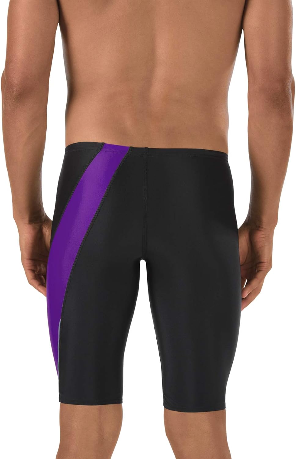 Speedo Mens Swimsuit Jammer Powerflex Eco Revolve Splice Team Colorsspeedo Purple Speedo